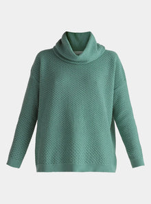  Teal Cowl Neck Jumper Paisie