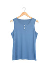 Teal Women's Buttoned Tank Top inara