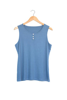  Teal Women's Buttoned Tank Top inara