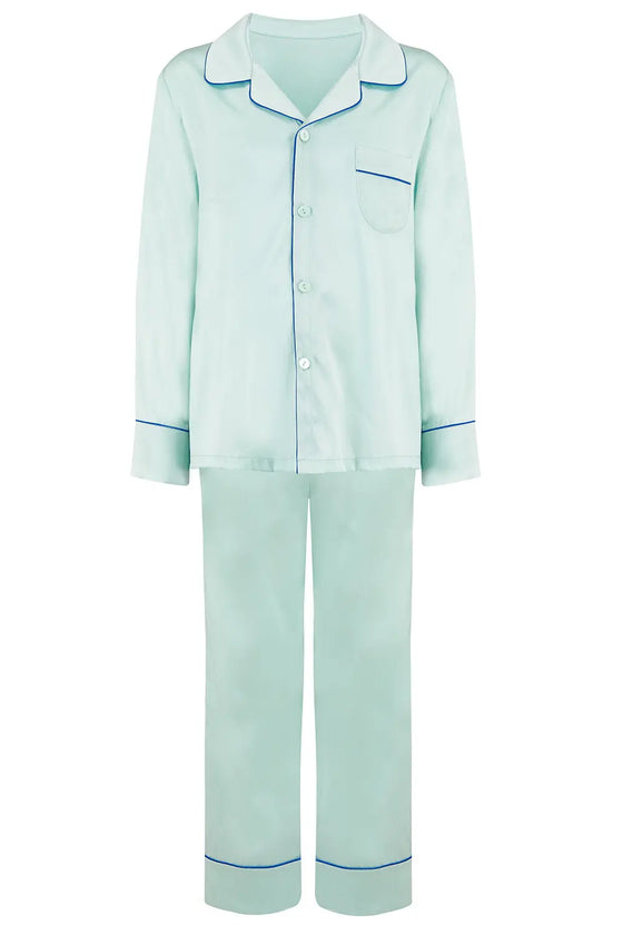 Teddy Glacier Boys Silk Pyjama Set Sleepy Wilson