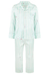 Teddy Glacier Stripe Boys Silk Pyjama Set Sleepy Wilson