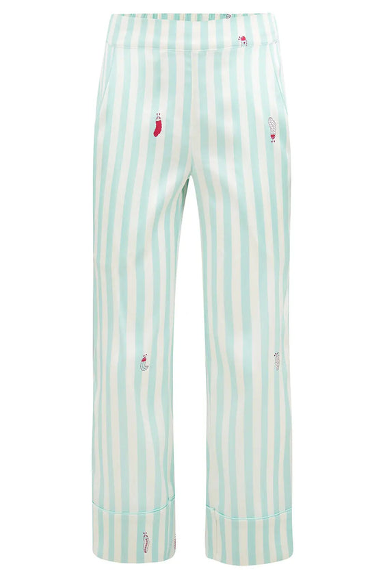 Teddy Glacier Stripe Boys Silk Pyjama Set Sleepy Wilson