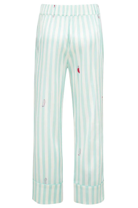 Teddy Glacier Stripe Boys Silk Pyjama Set Sleepy Wilson