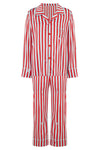 Teddy Ladybird Stripe Boys Silk Pyjama Set