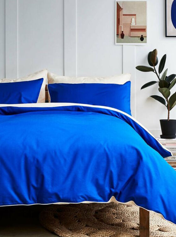 Blue Peach Tencel Cotton Duvet Cover