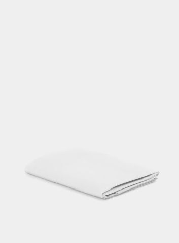 White Tencel Cotton Fitted Sheet