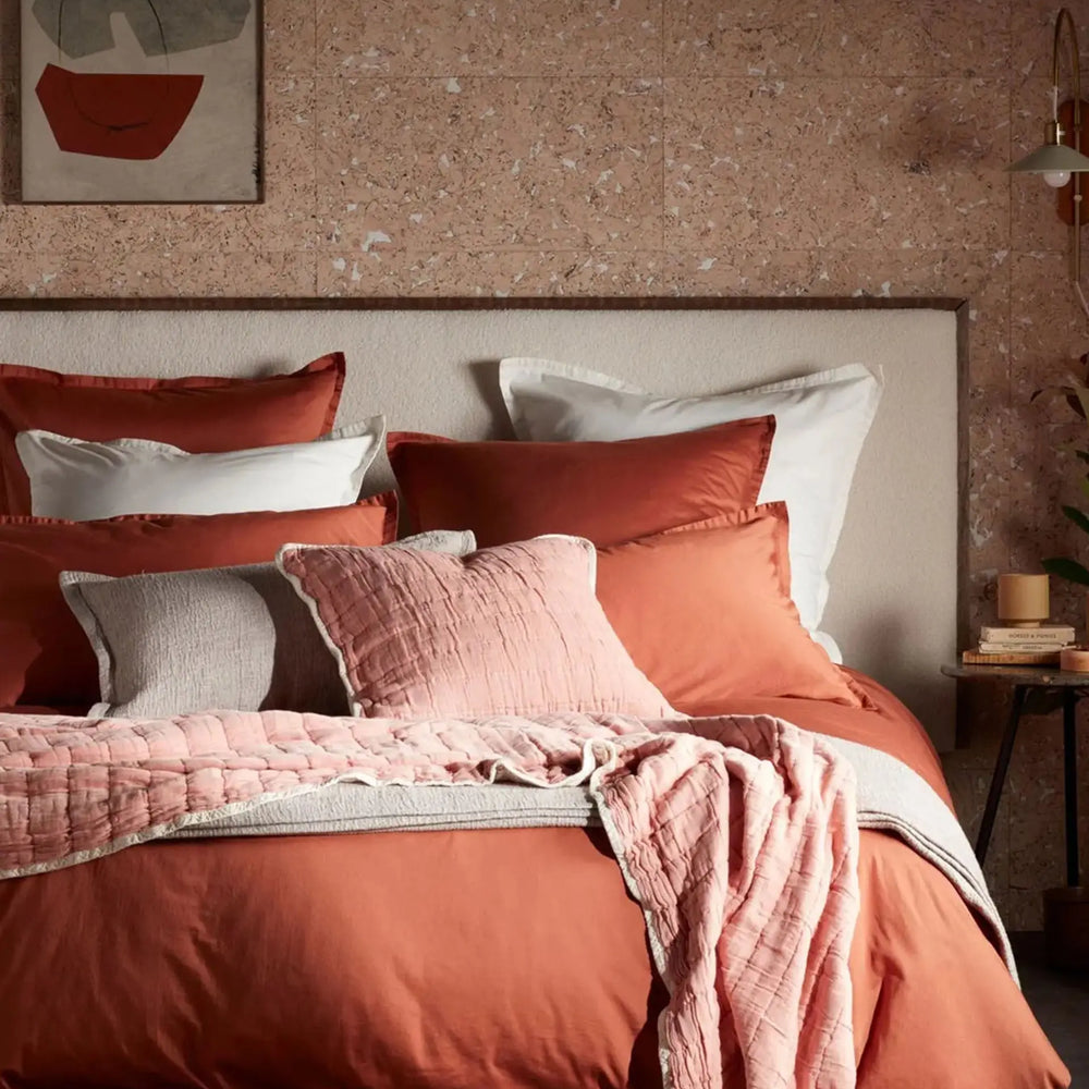 Terracotta Super Soft 100% Cotton Bed Linen The Secret Linen Store