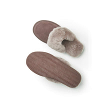  Dolly Truffle Grey Sheepskin Mule Slippers Tessie Clothing