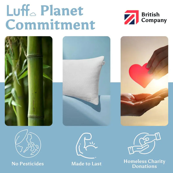 The Bamboo Skinny Pillow Luff Sleep