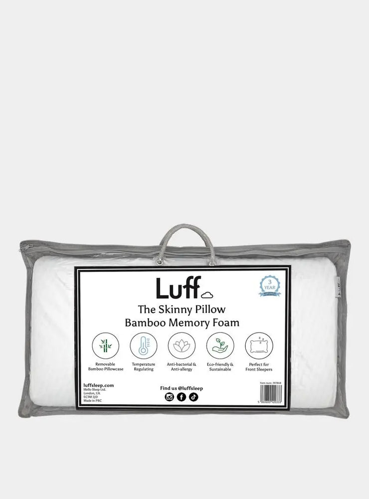 The Bamboo Skinny Pillow Luff Sleep