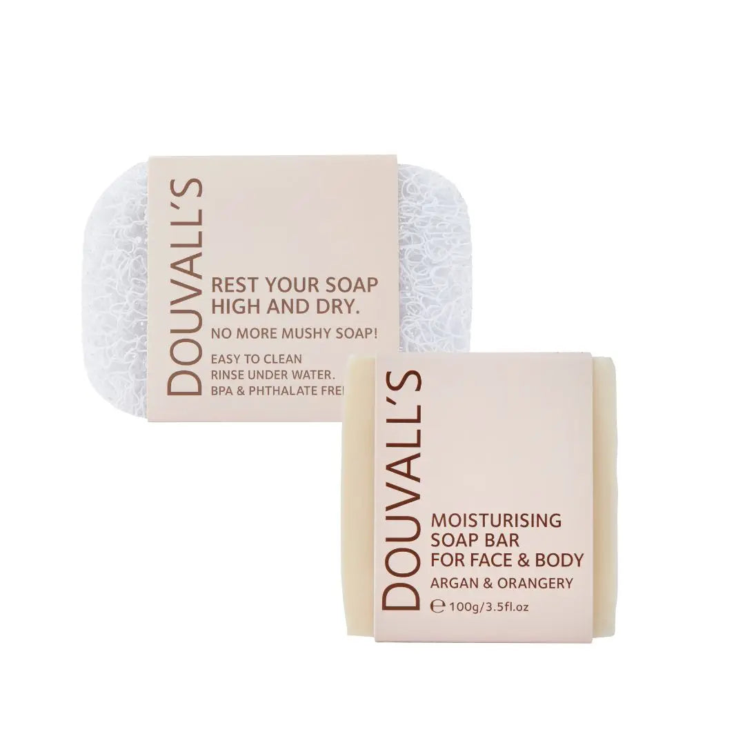 The Eco Soap Lover Set | Soap & Soap Saver for Hydrated Skin and No More Mushy Soap Douvalls Beauty