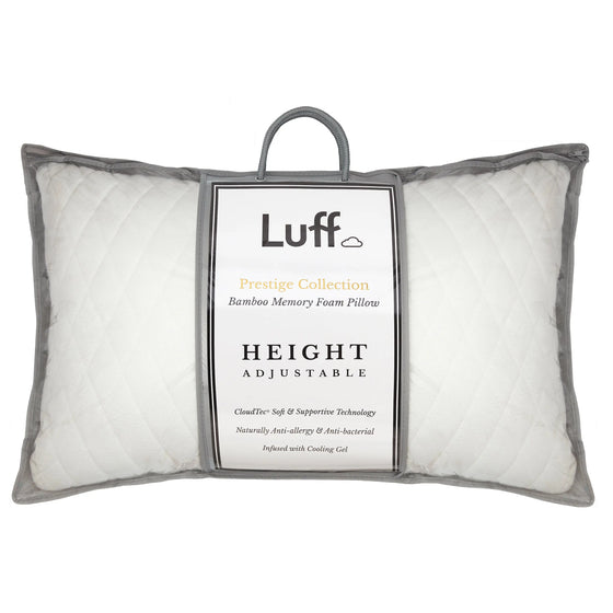 The Height Adjustable Prestige Bamboo Pillow Luff Sleep