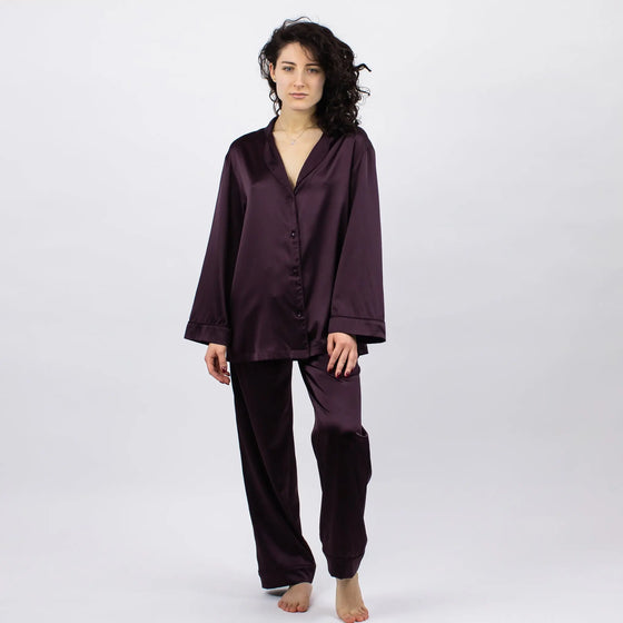 The Lady Silk Pyjama Shirt NOKAYA