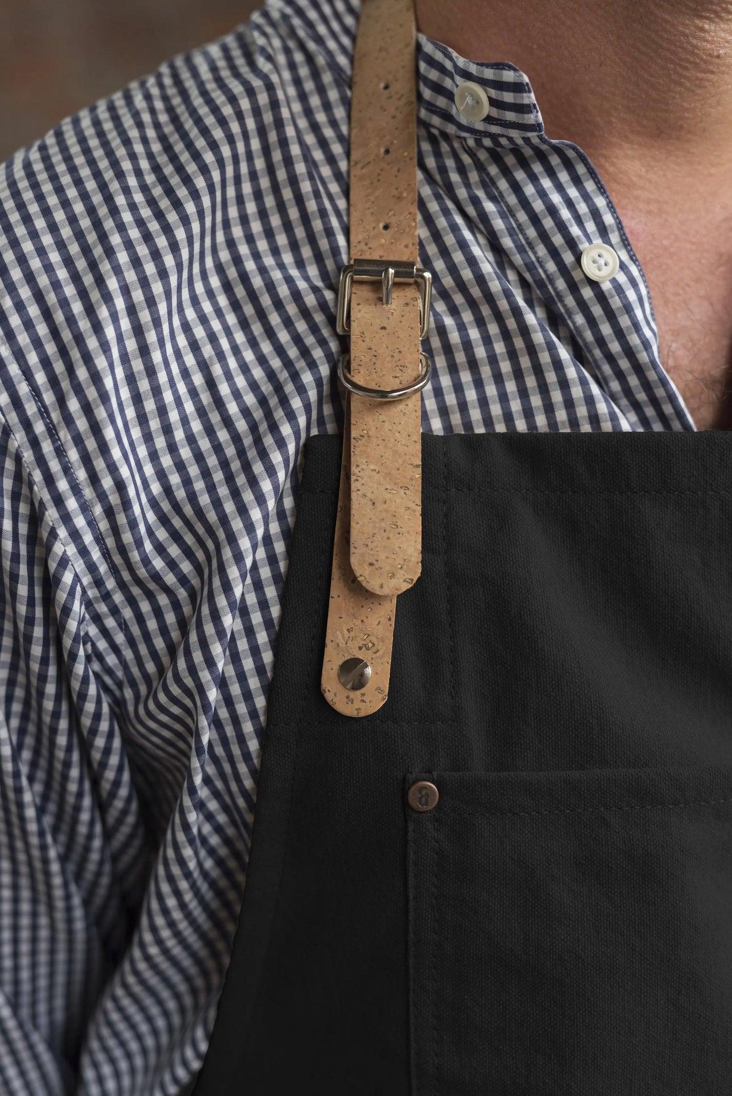 The Original Apron With Cork Straps and Trim Risdon & Risdon