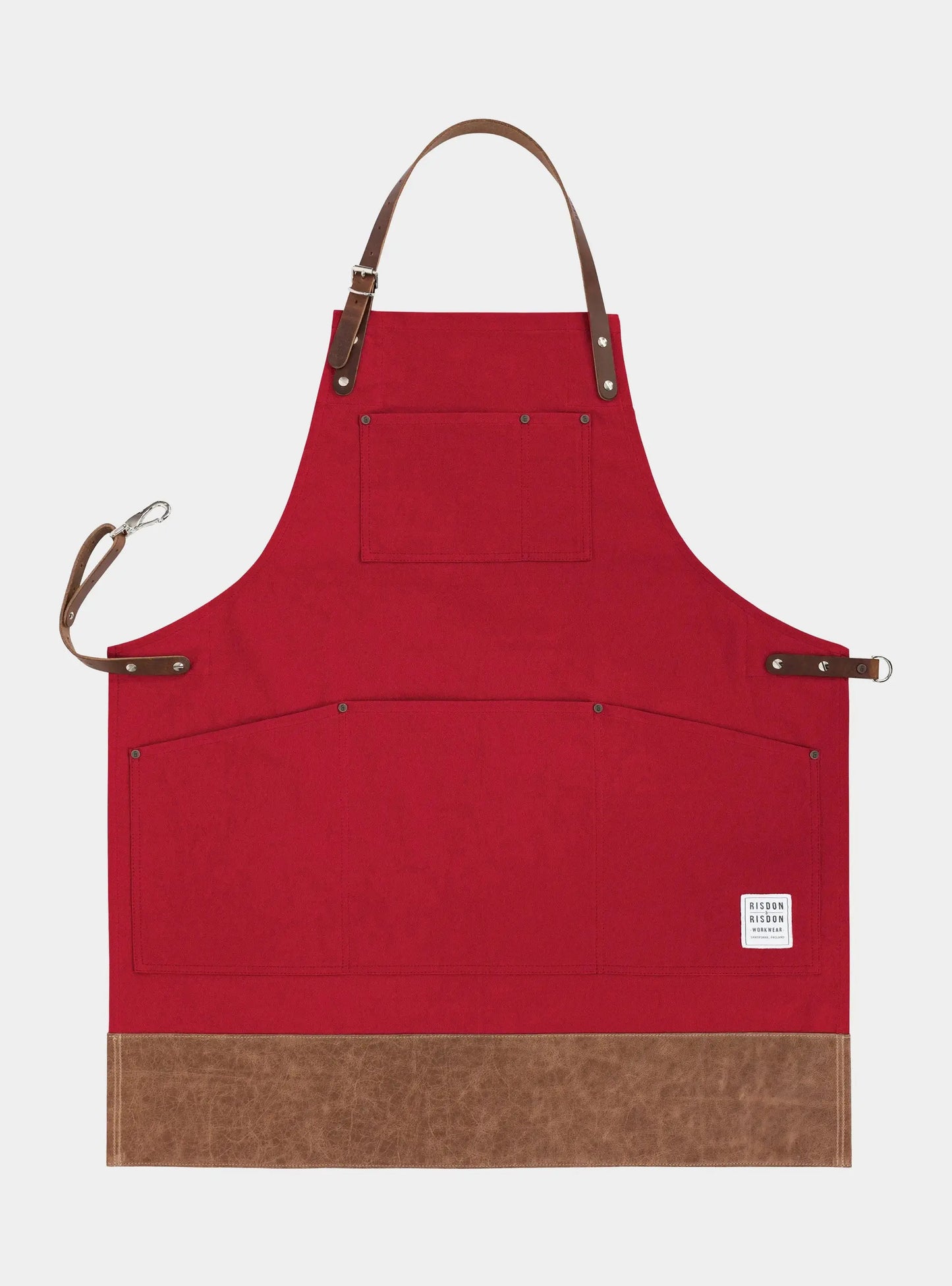 The Original Apron With Leather Trim Risdon & Risdon