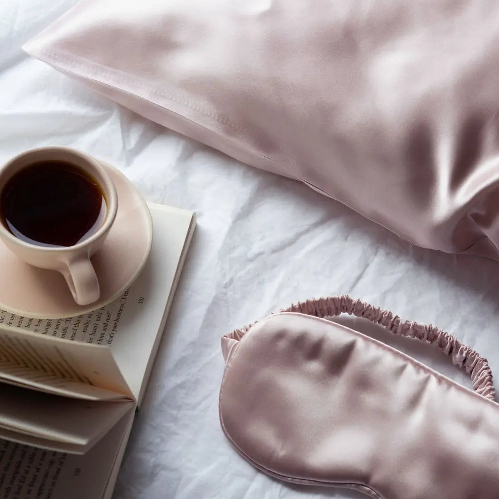 The Silk Sleep Set - Blush Pink Liv Lindley Silk Studio