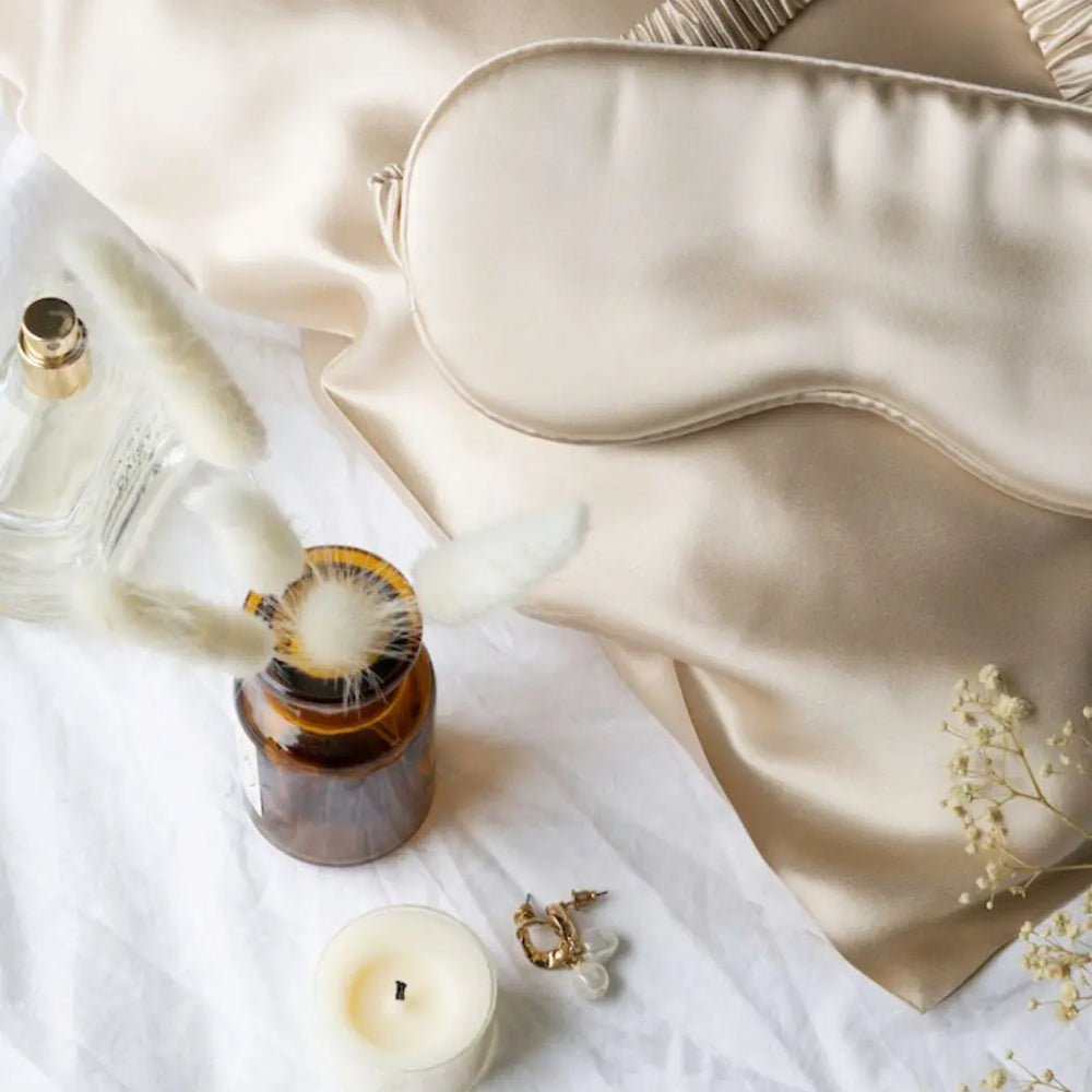 The Silk Sleep Set - Champagne Liv Lindley Silk Studio