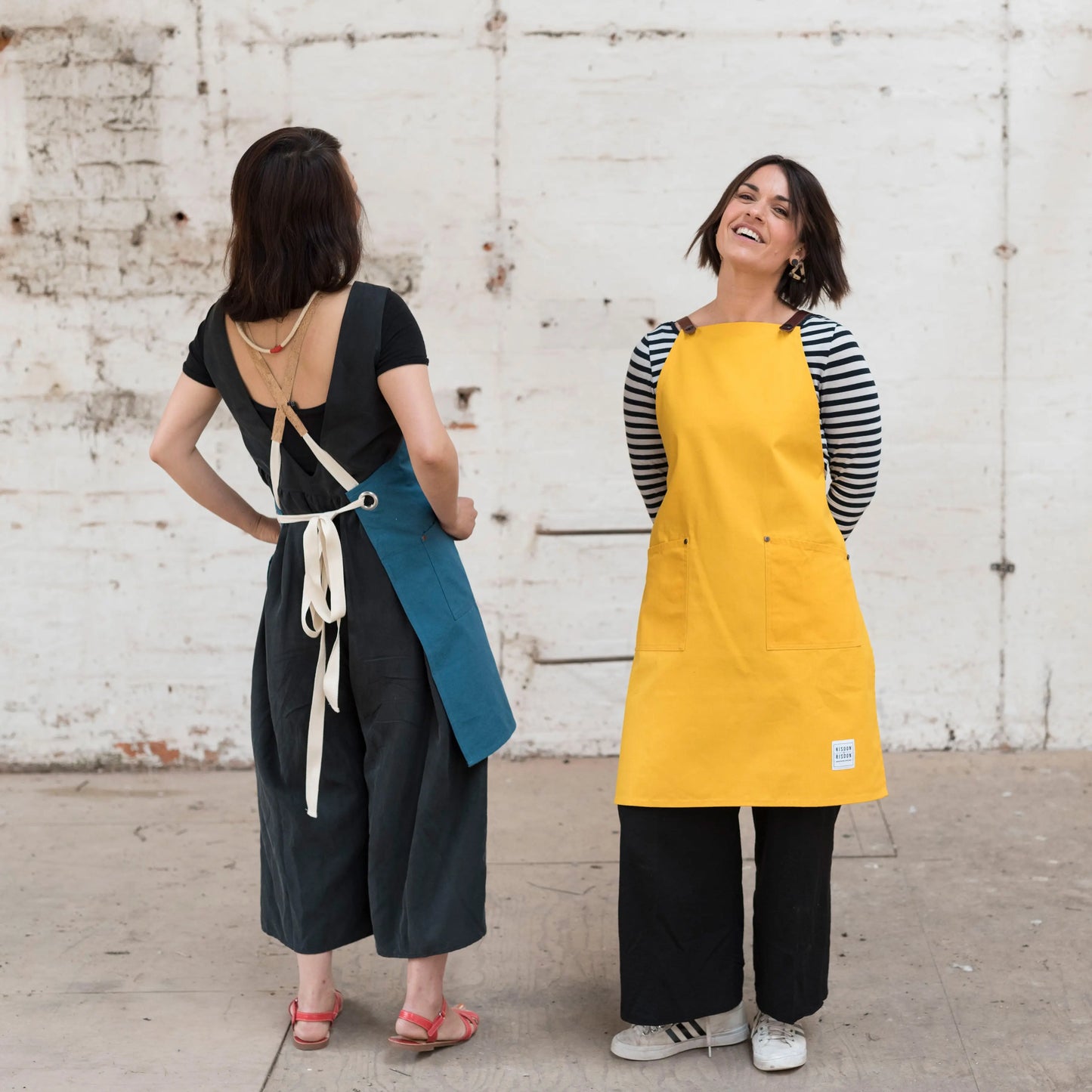 The Studio Apron - With Leather or Cork Straps Risdon & Risdon