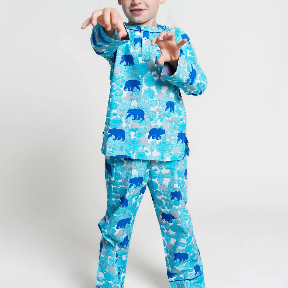 The Wandering Bear Kids Pyjama Trouser Set Kutti Lulu