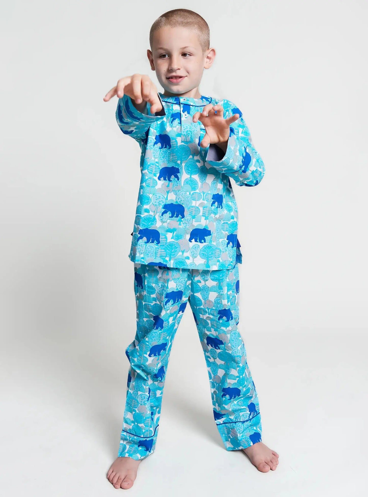 The Wandering Bear Kids Pyjama Trouser Set Kutti Lulu