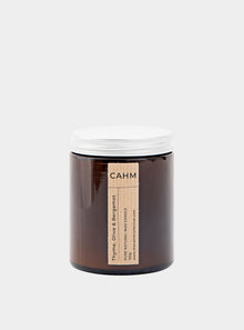  Thyme, Olive & Bergamot Candle - Amber Jar