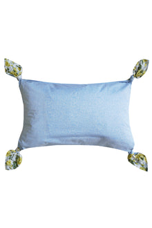  Tie Corner Oblong Cushion Made With Liberty Fabric POPPY DAY SKY & CARLINE ROSE Coco & Wolf