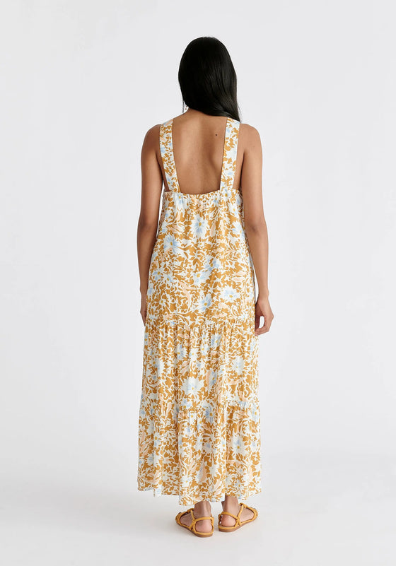 Tiered Halterneck Maxi Dress Paisie