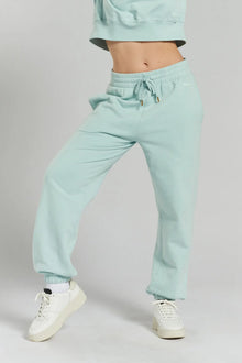  Tilia Ethical-Cotton Cuffed Joggers - Fjordland Green Peachaus