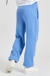 Tilia Ethical-Cotton Cuffed Joggers - Mountain Blue Peachaus