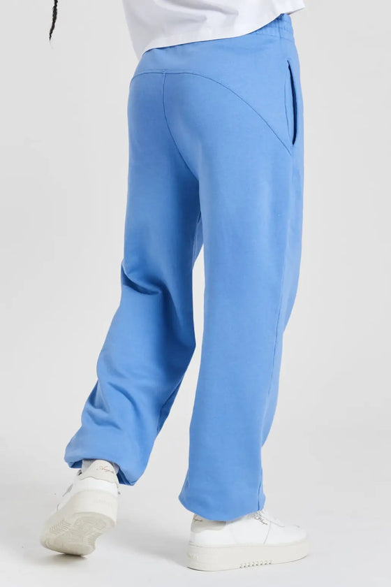 Tilia Ethical-Cotton Cuffed Joggers - Mountain Blue Peachaus