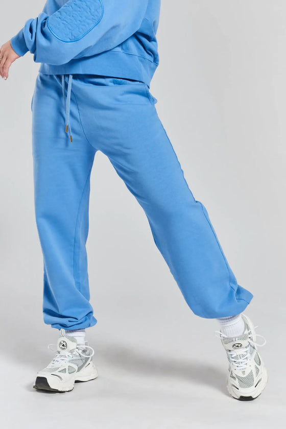 Tilia Ethical-Cotton Cuffed Joggers - Mountain Blue Peachaus