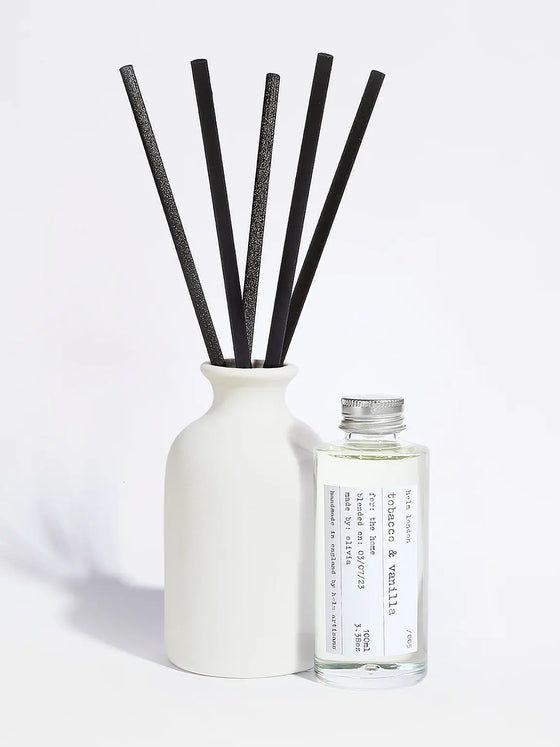 Tobacco & Vanilla Ceramic Reed Diffuser - 100ml Helm London