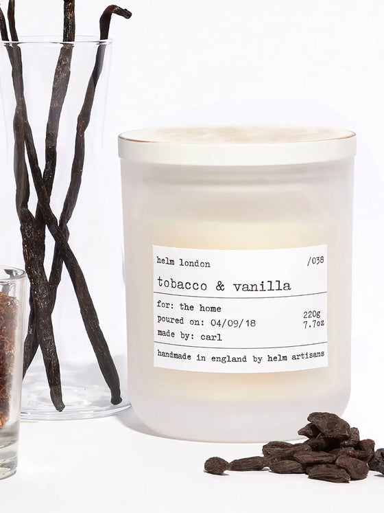 Tobacco & Vanilla Luxury Candle Helm London