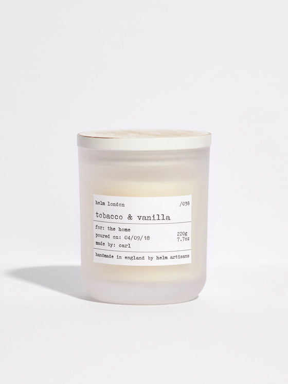 Tobacco & Vanilla Luxury Candle Helm London