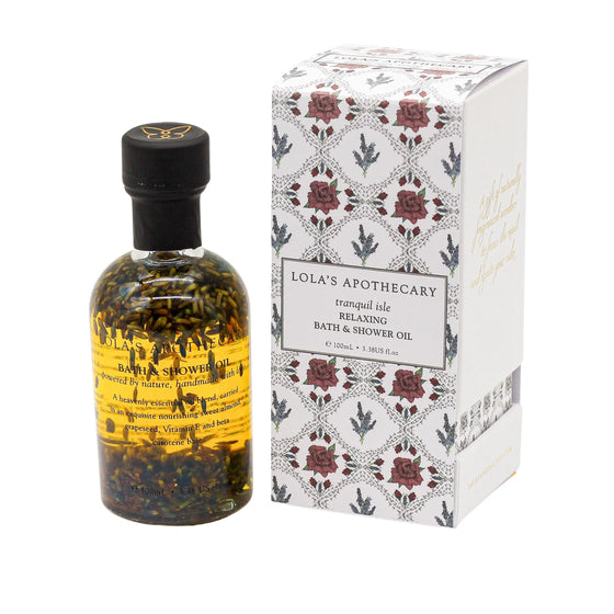 Tranquil Isle Relaxing Bath & Shower Oil Lola's Apothecary