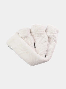  Triple White Faux Fur Hot Water Bottle Set CosyPanda