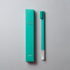 Turquoise Blue Silver Toothbrush APRIORI