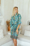 Turquoise Kimono Robe Wear the World