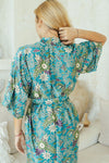 Turquoise Kimono Robe Wear the World