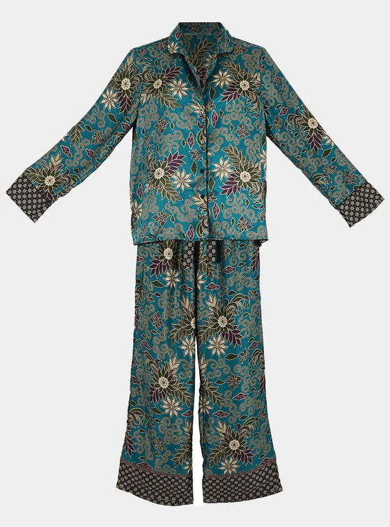 Turquoise Long Pyjama Set Wear the World