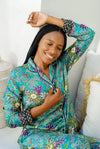 Turquoise Long Pyjama Set Wear the World