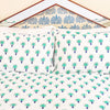 Turquoise Palm Tree Bedding Set Lulu and Nat