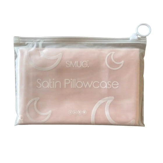 Two Satin Pillowcases - Pink SMUG