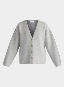  Grey Two-Tone Cardigan