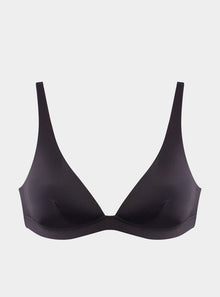  Ultra Padded Black Wireless Triangle Bralette NOKAYA