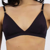 Ultra Black Soft Triangle Bralette NOKAYA