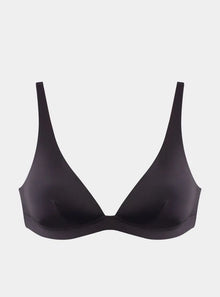  Ultra Padded Black Wireless Triangle Bralette NOKAYA