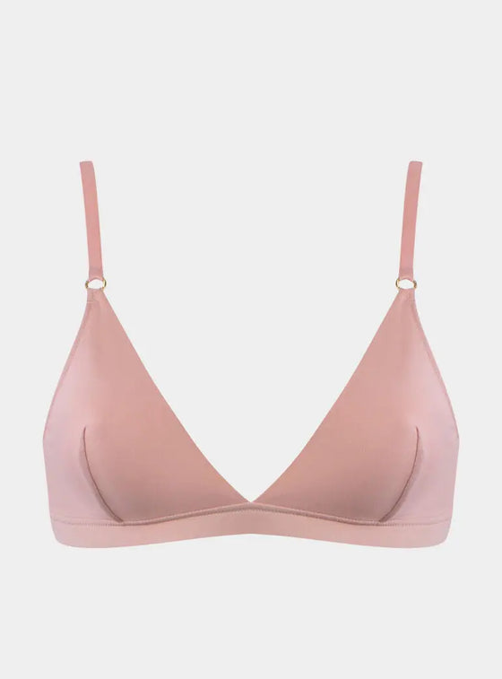 Ultra Soft Triangle Nude Bralette NOKAYA