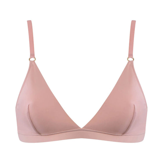 Ultra Soft Triangle Nude Bralette NOKAYA