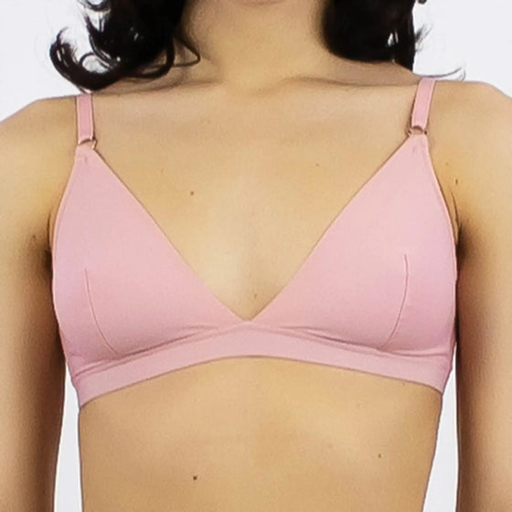 Ultra Soft Triangle Nude Bralette NOKAYA